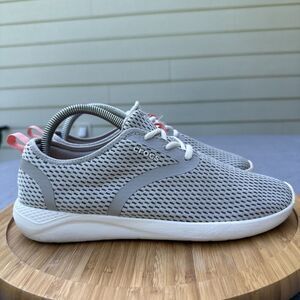 Crocs Literide Mesh Lace Up Sneakers Breathable Comfort Shoes Womens Size 9 Gray